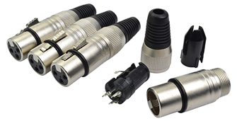 XLR Female 3 Pin Connectors Pack of  